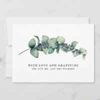Eucalyptus et Berry Merci Mariage botanique