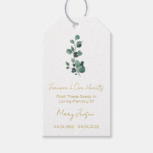 Eucalyptus | Étiquettes de cadeaux de sachets de g