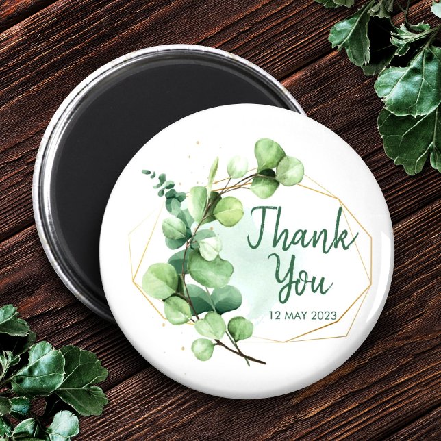 Eucalyptus event aesthetic green bridal shower ma magnet (Creator Uploaded)