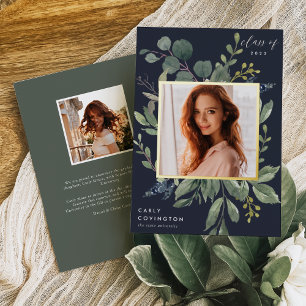 Eucalyptus & Faire-part de graduation des huiles d