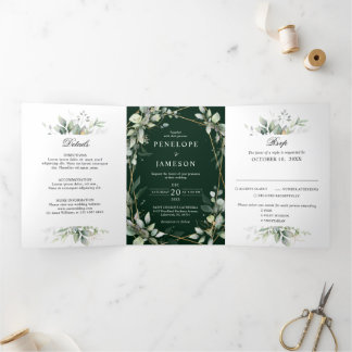 Eucalyptus Faire-part de mariage botanique