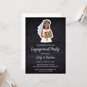 Eucalyptus fall engagement party invitations