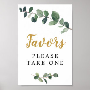 Eucalyptus Favors Sign