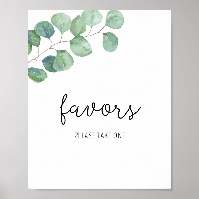 Eucalyptus - Favours, please take one poster (Front)