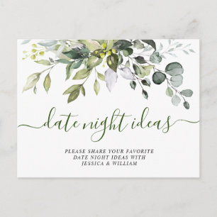 Eucalyptus Fête des mariées Date Carte d'Idée de n