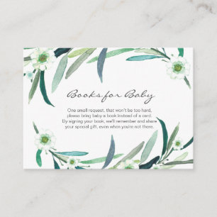 Eucalyptus floral Books for Baby Card
