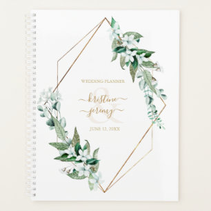 Eucalyptus Floral Gold Frame Wedding Planner