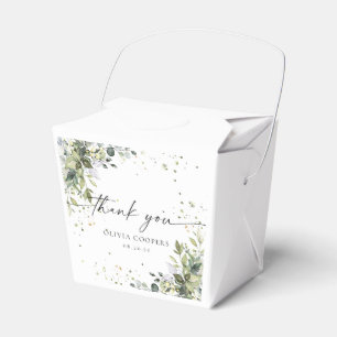 Eucalyptus Floral Greenery Baby Shower Favour Box