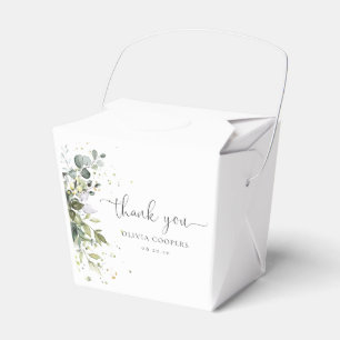 Eucalyptus Floral Greenery Baby Shower Favour Box