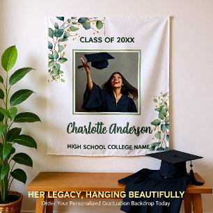 Eucalyptus Floral Photo Grad Tapestry