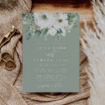 Eucalyptus Floral Sage Green Wedding Invitation<br><div class="desc">This is an elegant wedding invitation featuring sage and cream hues and beautiful watercolor eucalyptus and floral elements. // For matching items, please visit the "EVANGLINIE" collection in the Sincerely By Nicole Zazzle store. * If you like this design but don't see it available for something you are looking for,...</div>