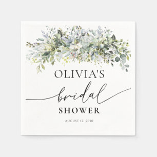 Eucalyptus Floral Wedding Ceremony Napkin