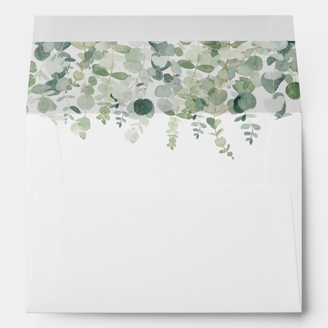 Eucalyptus Foliage Botanical Envelope (Back (Bottom))