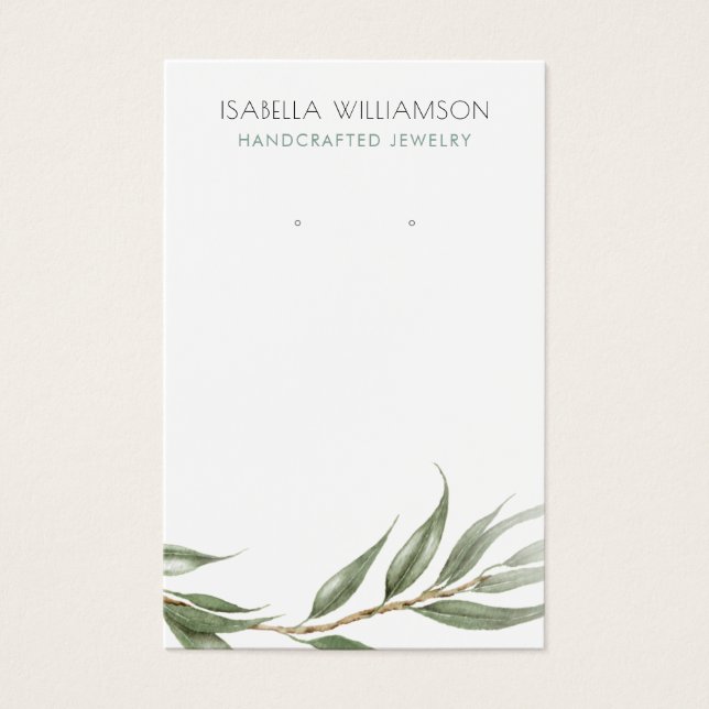 Eucalyptus Foliage Elevage Bijoux Display (Devant)