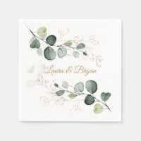 Eucalyptus Foliage Gold Leaves Wedding