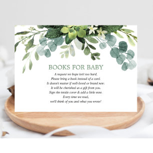 Eucalyptus foliage greenery book request enclosure card