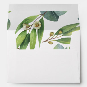 Eucalyptus Foliage Personalized Return Address Envelopes