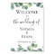 Eucalyptus Foliage Wedding Welcome