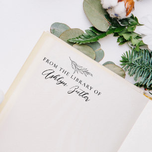 Eucalyptus From the Library Of Book Stamp