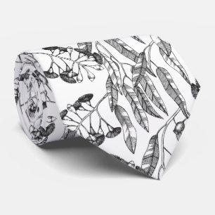 Eucalyptus Fruits and Leaves Necktie