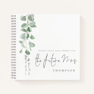 Eucalyptus Future Mrs Name Alternative Guest Book