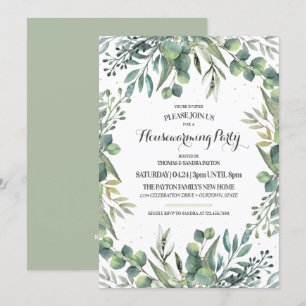 Eucalyptus Garden Housewarming Party Invitation