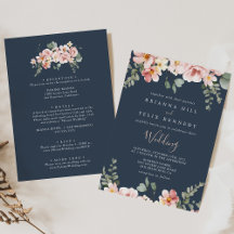 Eucalyptus Garden Rose Floral Front & Back Wedding