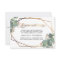 Eucalyptus geometric frame wedding accommodations