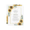Eucalyptus Geometric Sunflower Wedding Invitation