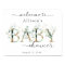 Eucalyptus Gold Baby Shower Welcome Sign