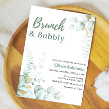 Eucalyptus Gold Brunch & Bubbly Bridal Shower 