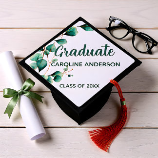 Eucalyptus Gold Celebrate  Graduation Cap Topper