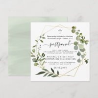 Eucalyptus Gold Geometric | Postponed Communion