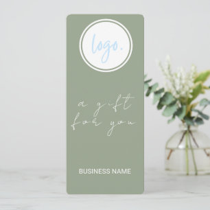 EUCALYPTUS GREEN BUSINESS LOGO GIFT CERTIFICATE