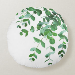 Eucalyptus Green Delight #1 Round Pillow