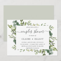 Eucalyptus Green Foliage Couples Shower