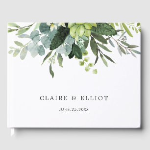 Eucalyptus Green Foliage Mariage Livre d'or