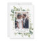 Eucalyptus Green Foliage Save the Date Photo Card