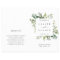 Eucalyptus Green Foliage Wedding Ceremony Program