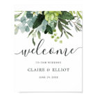 Eucalyptus Green Foliage Wedding Welcome Sign