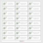 Eucalyptus Green Guest Noms des petits Étiquettes