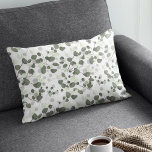 Eucalyptus Green leaves pattern gardener Lumbar Pillow<br><div class="desc">Refresh your living space with the Eucalyptus Green Leaves Pattern Gardener Lumbar Pillow. This beautiful lumbar pillow showcases a captivating pattern of eucalyptus leaves in shades of soft green and dark green, creating a natural and soothing ambiance. The intricate design features leaves that intertwine gracefully, adding depth and visual interest...</div>