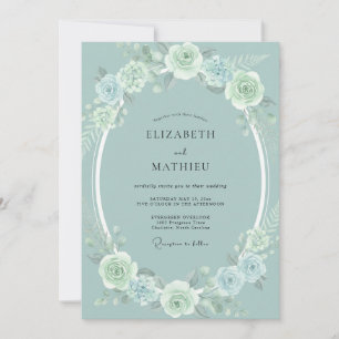 Eucalyptus Green Lush Nature Wedding Invitation
