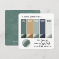 Eucalyptus Green Summer Wedding Colour Palette Car