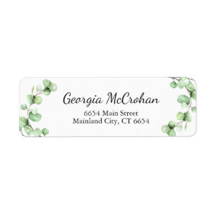 Eucalyptus GreenerFeuilles Retour Adresse Label