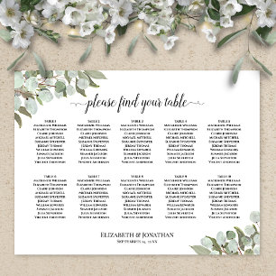 Eucalyptus Greenery 10 Table Mariage Tableau de si