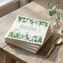 Eucalyptus Greenery Baby Shower Thank You Card