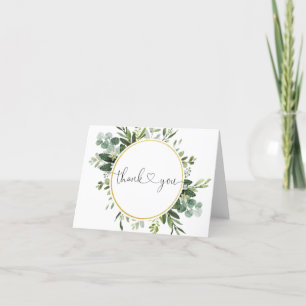 Eucalyptus Greenery Baby Shower Thank You Cards