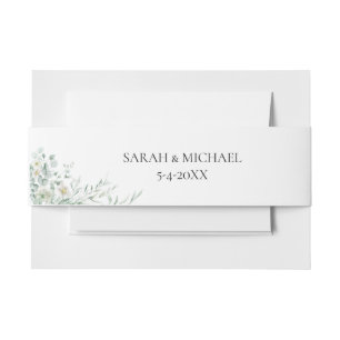 Eucalyptus Greenery Belly Band Invitation Belly Band