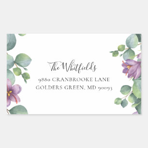 Eucalyptus Greenery Bloom Return Address Sticker